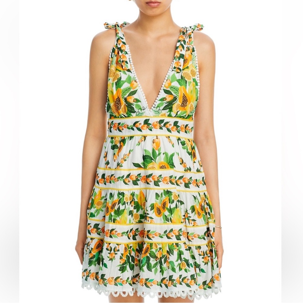 FARM RIO Papaya Salad Mini Dress